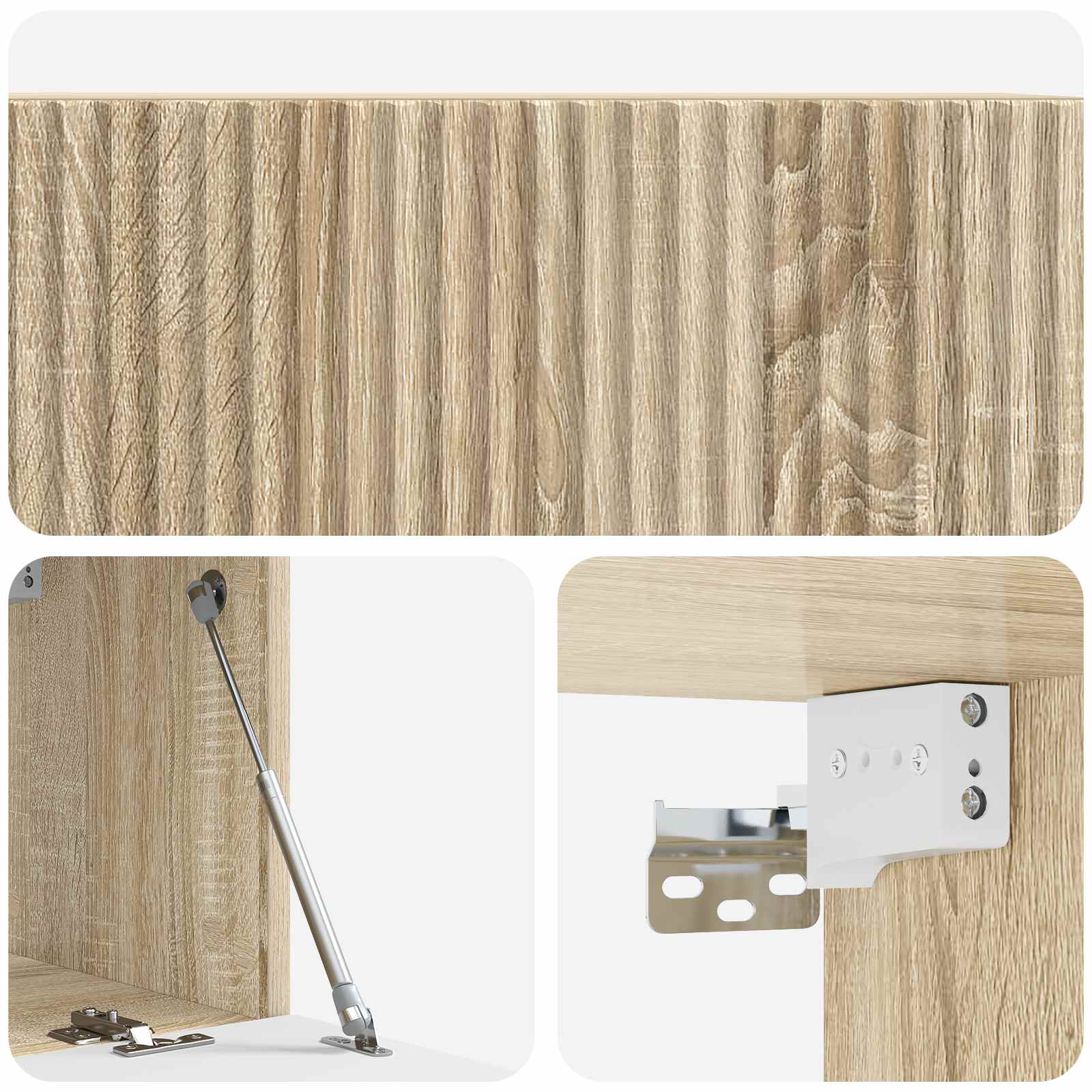 Mobile Porta TV da Muro Rovere Sonoma 78,5 x 31 x 30 cm | homemem39
