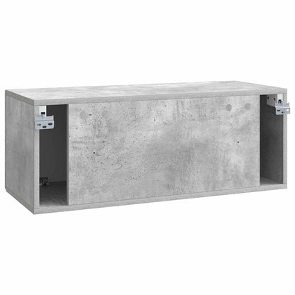 Mobile Porta TV da Muro Grigio Cemento 78,5 x 31 x 30 cm | homemem39