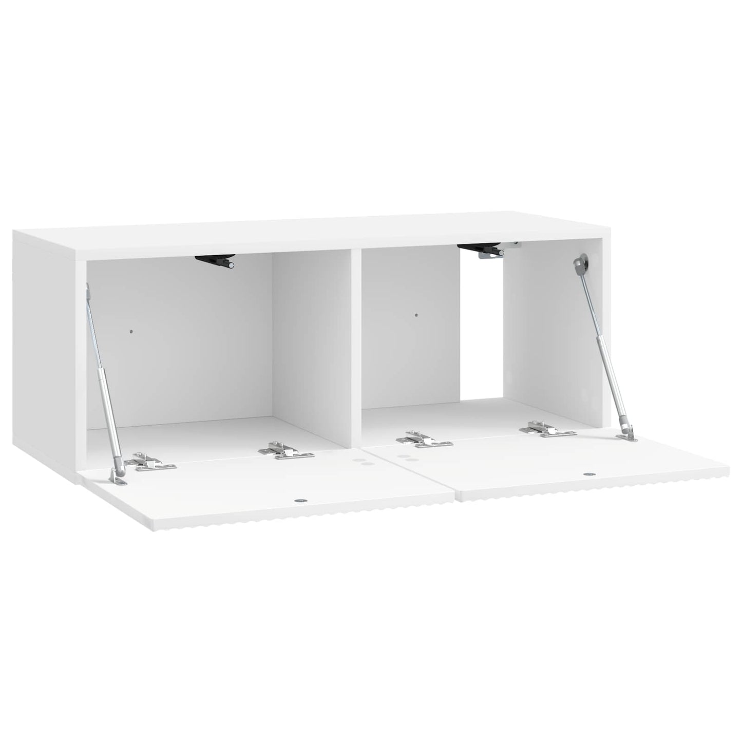 Mobile Porta TV da Muro Bianco Lucido 78,5 x 31 x 30 cm | homemem39