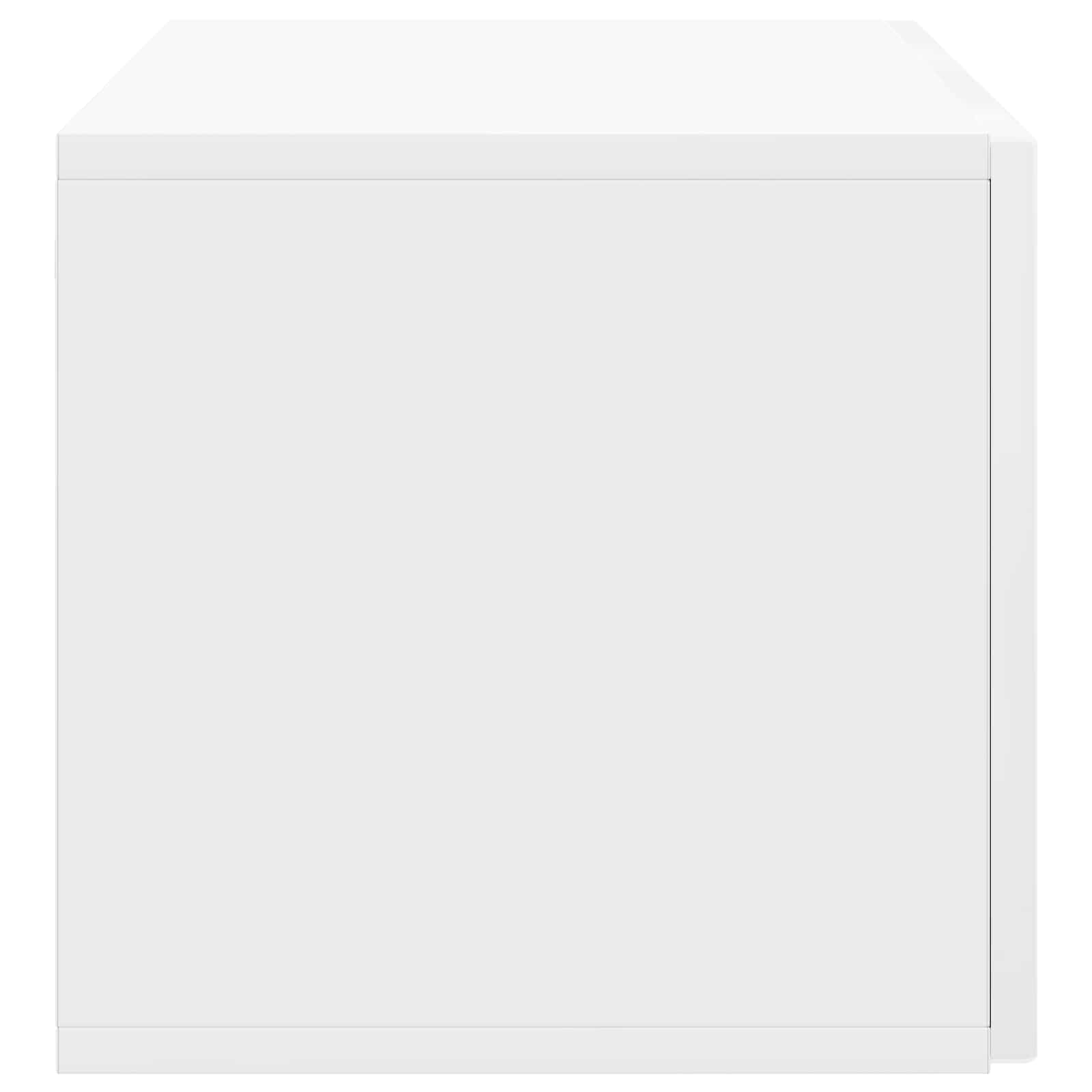 Mobile Porta TV da Muro Bianco Lucido 78,5 x 31 x 30 cm | homemem39