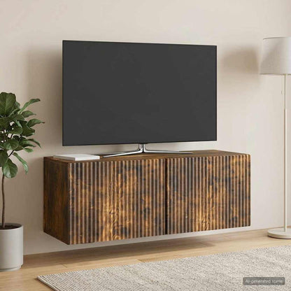 Mobile Porta TV da Muro Rovere Fumo 78,5 x 31 x 30 cm