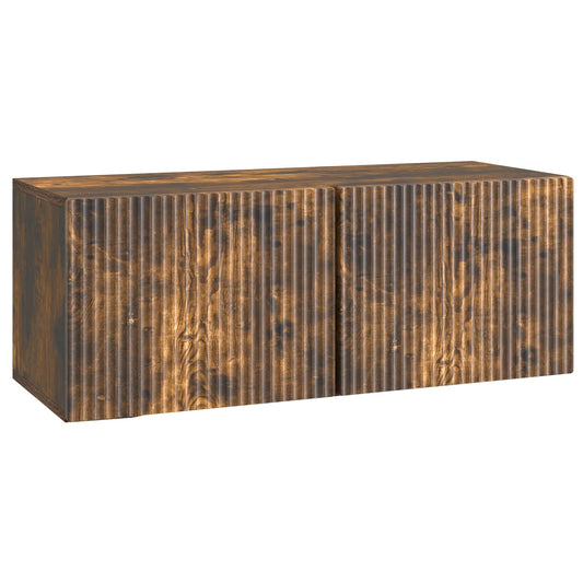 Mobile Porta TV da Muro Rovere Fumo 78,5 x 31 x 30 cm