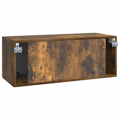 Mobile Porta TV da Muro Rovere Fumo 78,5 x 31 x 30 cm