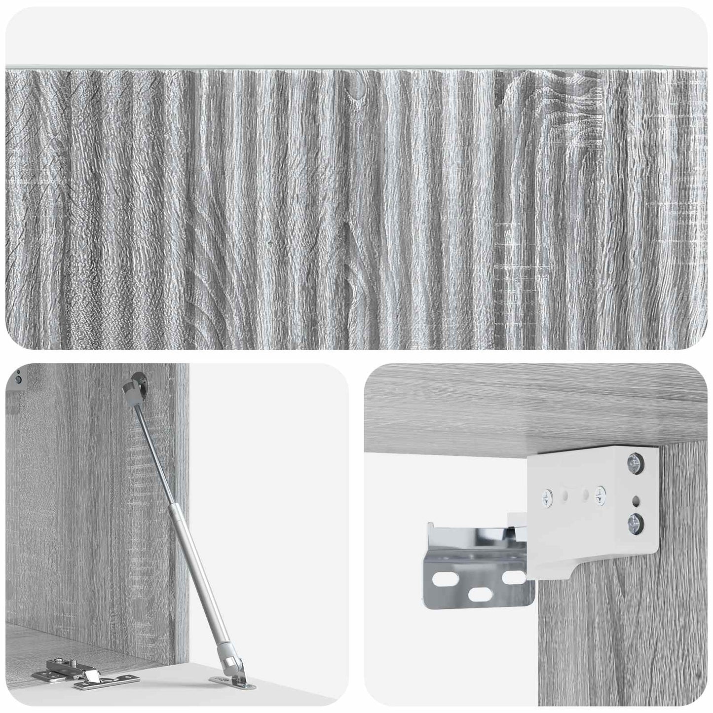 Mobile Porta TV da Muro Grigio Sonoma 78,5 x 31 x 30 cm | homemem39