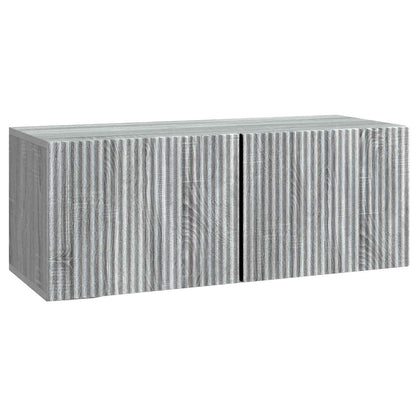 Mobile Porta TV da Muro Grigio Sonoma 78,5 x 31 x 30 cm