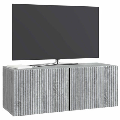 Mobile Porta TV da Muro Grigio Sonoma 78,5 x 31 x 30 cm