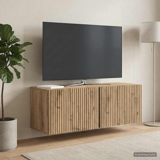 Mobile Porta TV da Muro Rovere Artigianale 78,5 x 31 x 30 cm