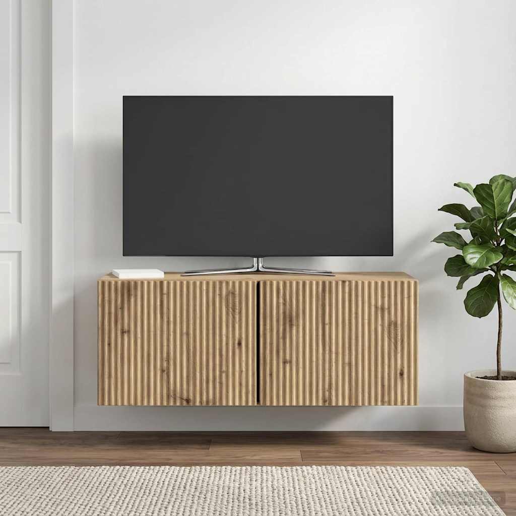 Mobile Porta TV da Muro Rovere Artigianale 78,5 x 31 x 30 cm