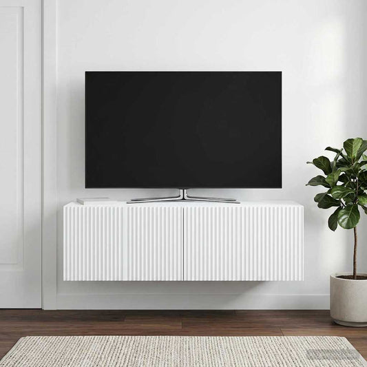 Mobile Porta TV da Muro Bianco 98 x 31 x 30 cm | homemem39