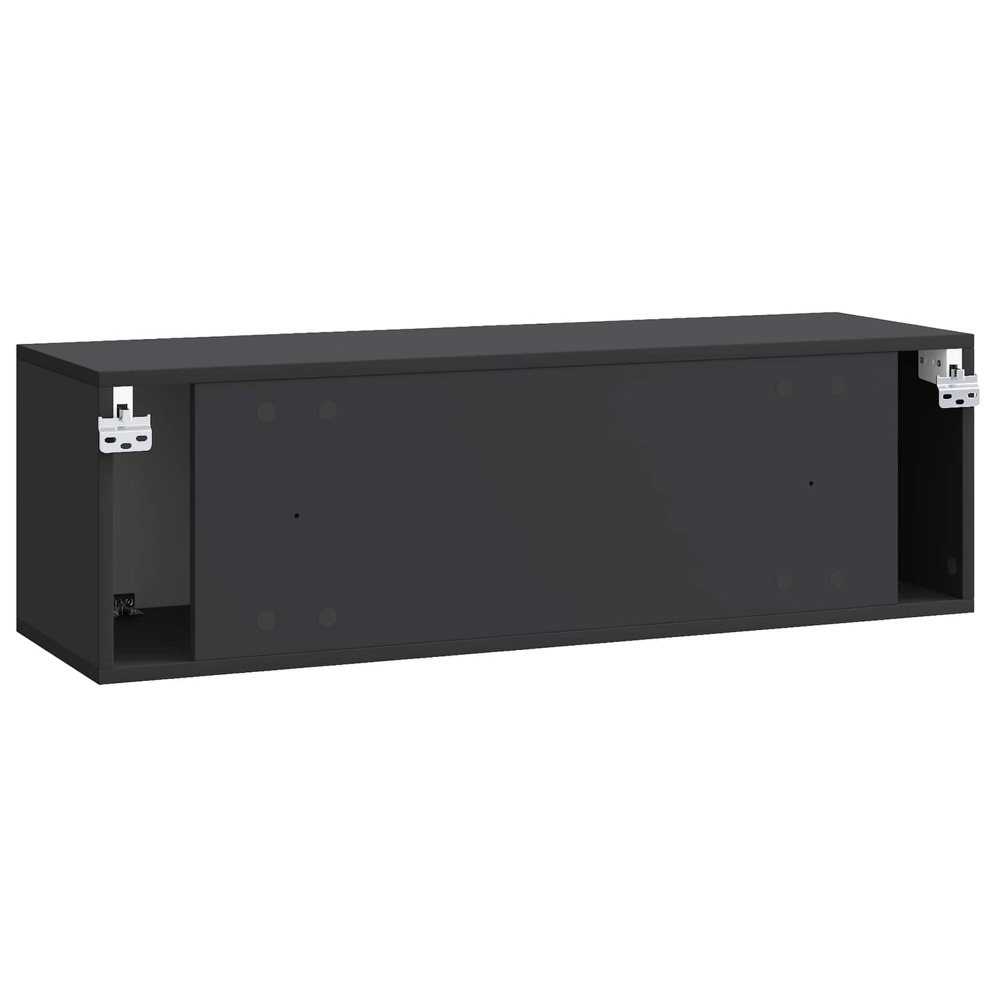 Mobile Porta TV da Muro Montaggio a parete Nero 98 x 31 x 30 cm | homemem39