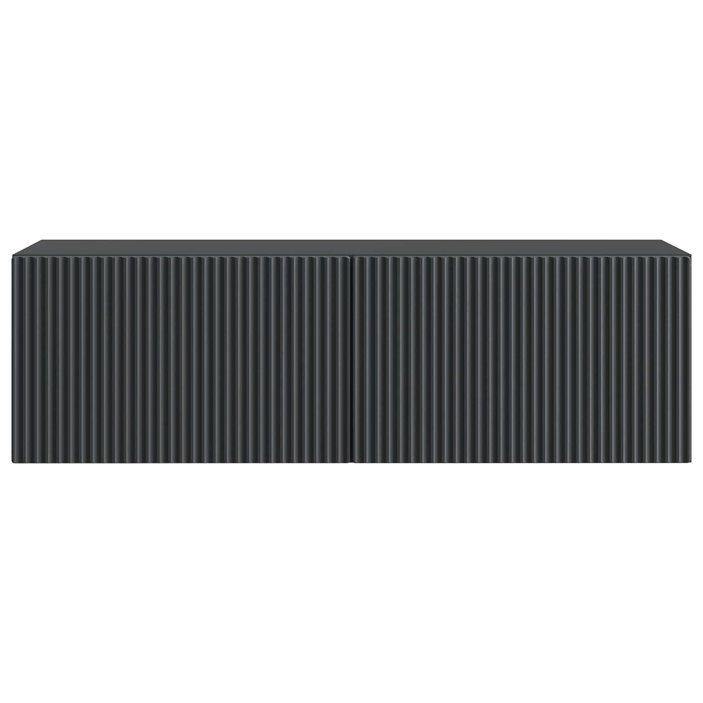 Mobile Porta TV da Muro Montaggio a parete Nero 98 x 31 x 30 cm | homemem39