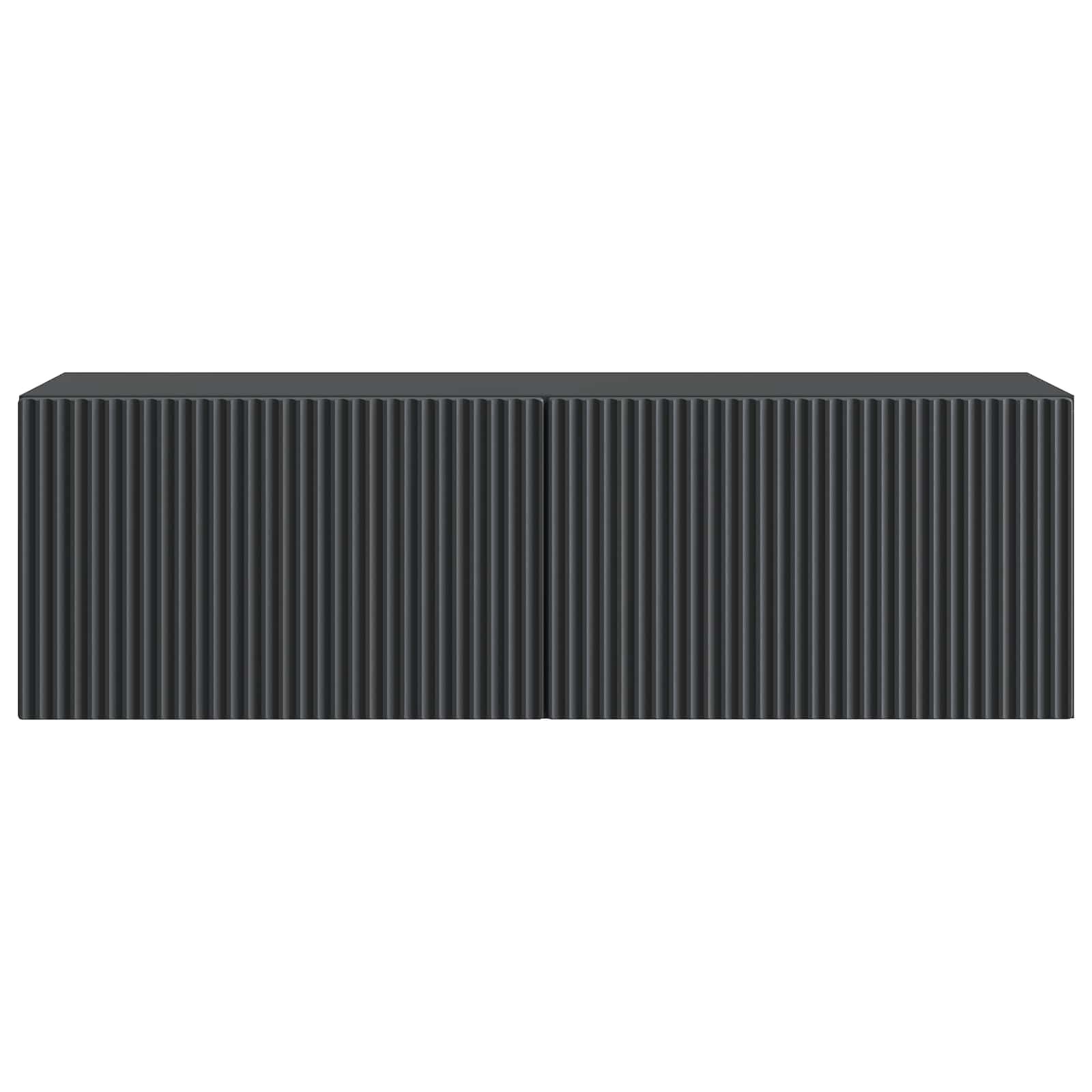 Mobile Porta TV da Muro Montaggio a parete Nero 98 x 31 x 30 cm | homemem39