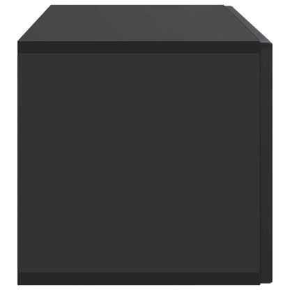 Mobile Porta TV da Muro Montaggio a parete Nero 98 x 31 x 30 cm | homemem39