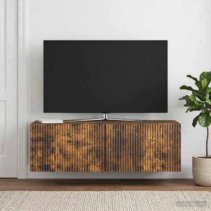 Mobile Porta TV da Muro Rovere Fumo 98 x 31 x 30 cm