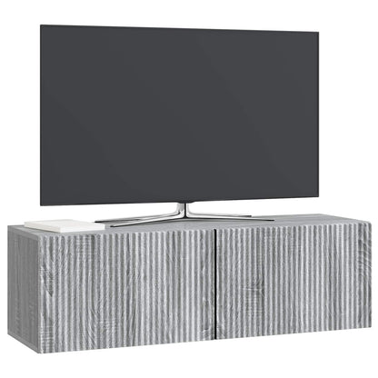 Mobile Porta TV da Muro Grigio Sonoma 98 x 31 x 30 cm