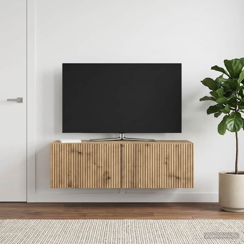 Mobile Porta TV da Muro Rovere Artigianale 98 x 31 x 30 cm