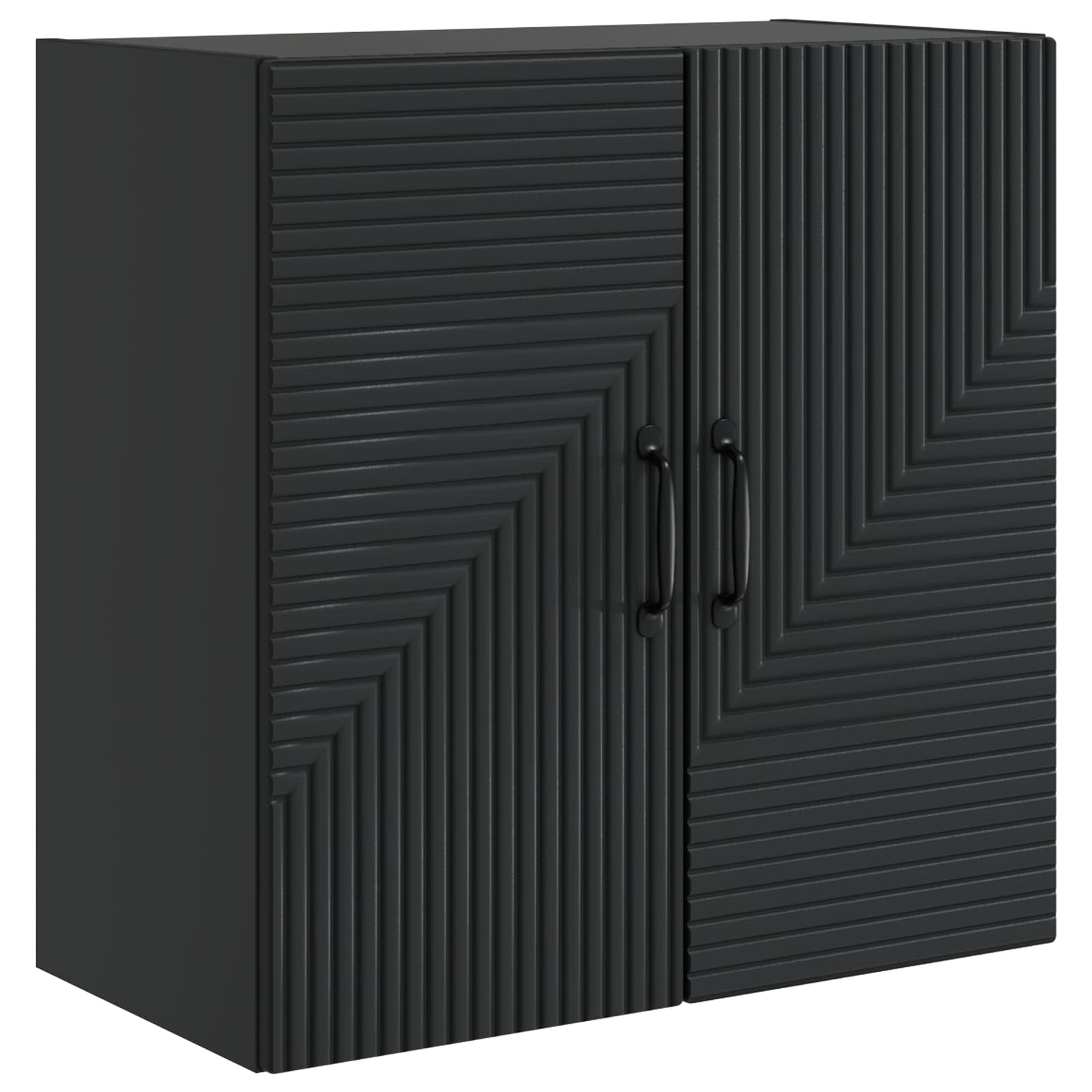 Mobiletto a muro Nero 59 x 31 x 60 cm Legno ingegnerizzato | homemem39