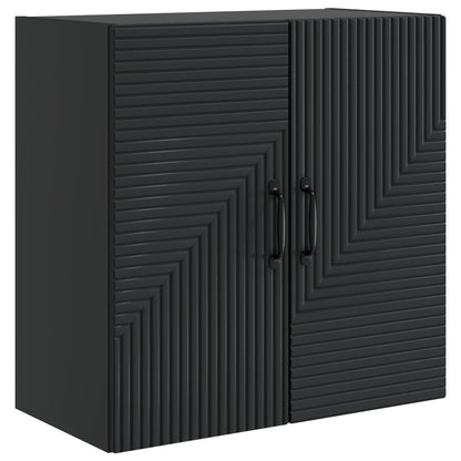 Mobiletto a muro Nero 59 x 31 x 60 cm Legno ingegnerizzato | homemem39