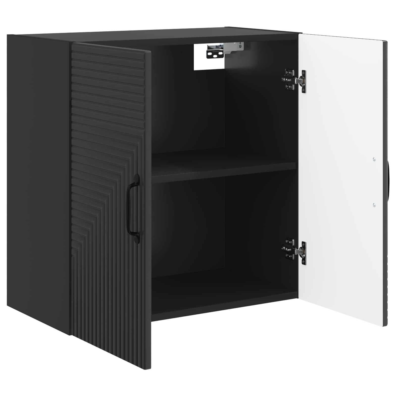 Mobiletto a muro Nero 59 x 31 x 60 cm Legno ingegnerizzato | homemem39