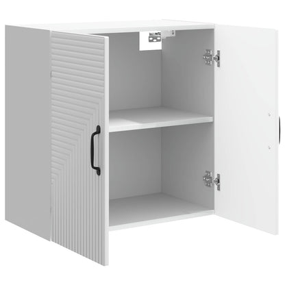 Mobiletto a muro Bianco Lucido 59 x 31 x 60 cm | homemem39