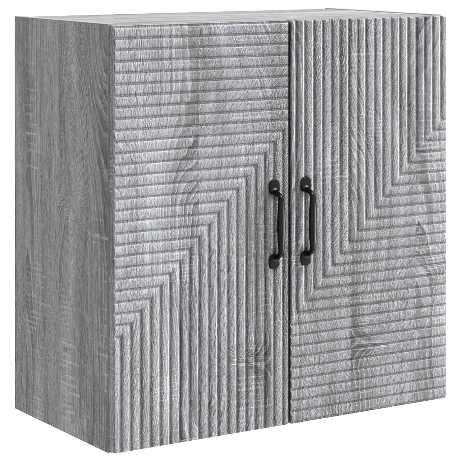 Mobiletto a muro Sonoma grigio 59 x 31 x 60 cm | homemem39