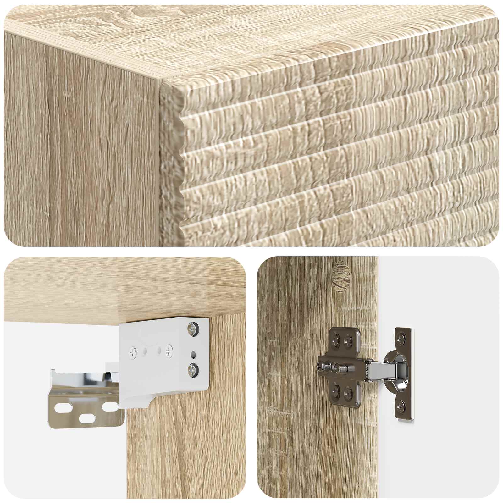 Mobiletto a muro Rovere Sonoma 33 x 34,5 x 90 cm | homemem39