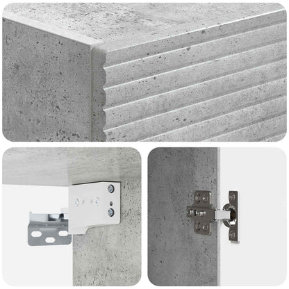 Mobiletto a muro Grigio Cemento 33 x 34,5 x 90 cm | homemem39