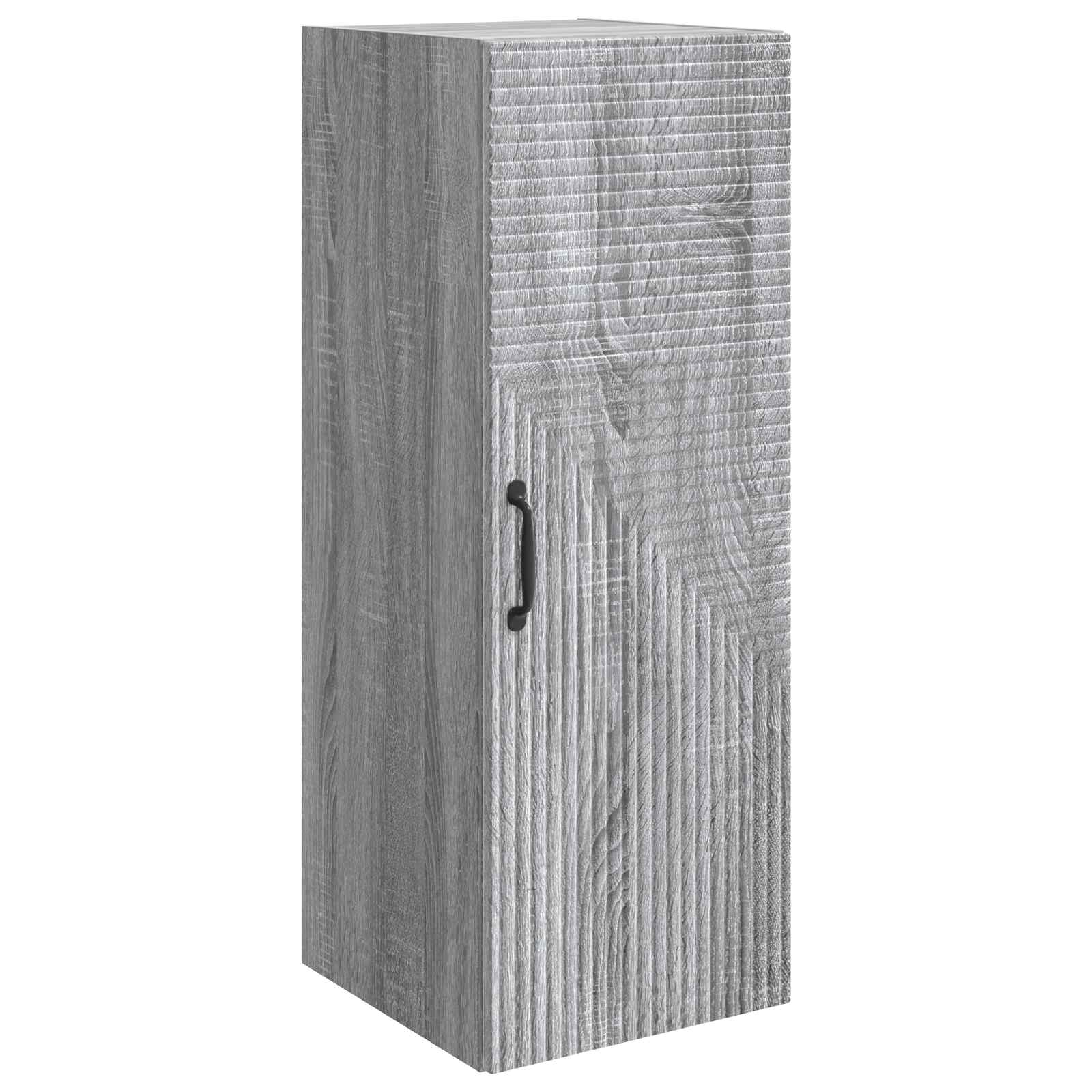 Mobiletto a muro Sonoma grigio 33 x 34,5 x 90 cm | homemem39