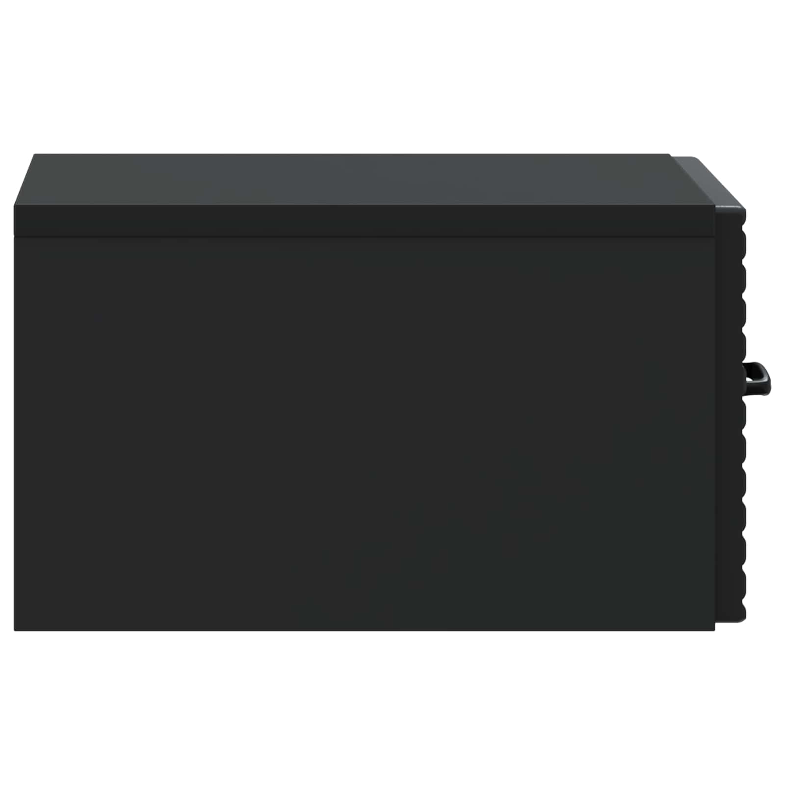 Mobiletto da notte a muro 2 pcs Nero 34,5 x 33 x 20 cm | homemem39