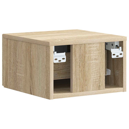 Mobiletto da notte a muro 2 pcs Rovere Sonoma 34,5 x 33 x 20 cm | homemem39