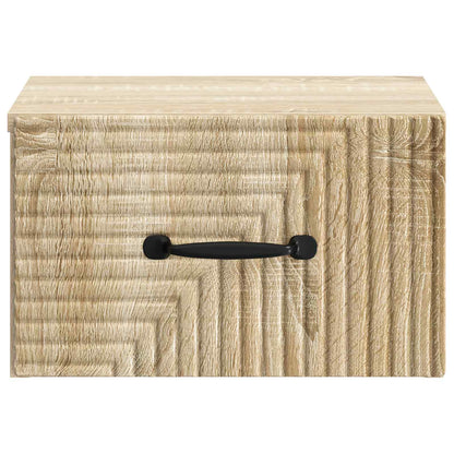 Mobiletto da notte a muro 2 pcs Rovere Sonoma 34,5 x 33 x 20 cm | homemem39