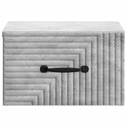 Mobiletto da notte a muro Grigio Cemento 34,5 x 33 x 20 cm | homemem39