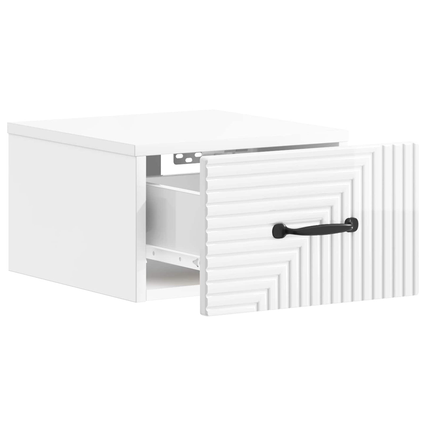 Mobiletto da notte a muro 2 pcs Bianco Lucido 34,5 x 33 x 20 cm | homemem39