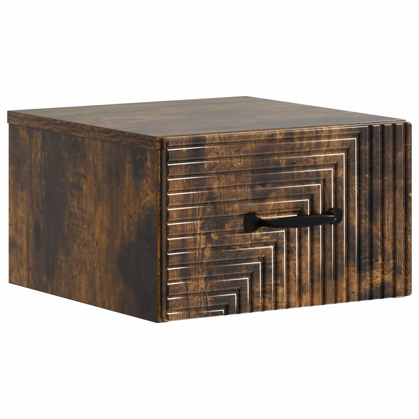 Mobiletto da notte a muro 2 pcs Rovere Fumo 34,5 x 33 x 20 cm | homemem39