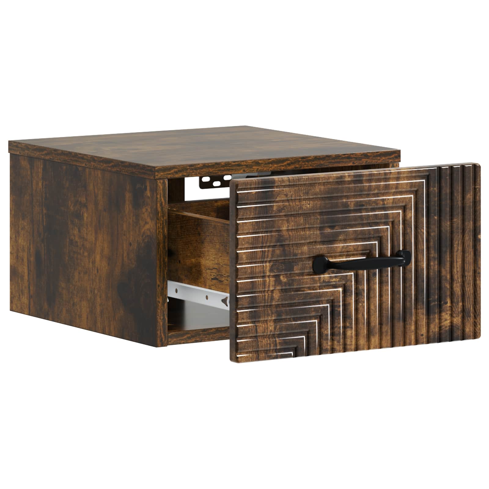 Mobiletto da notte a muro 2 pcs Rovere Fumo 34,5 x 33 x 20 cm | homemem39