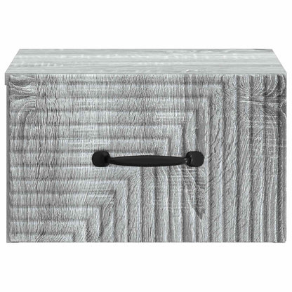 Mobiletto da notte a muro Grigio Sonoma 34,5 x 33 x 20 cm | homemem39