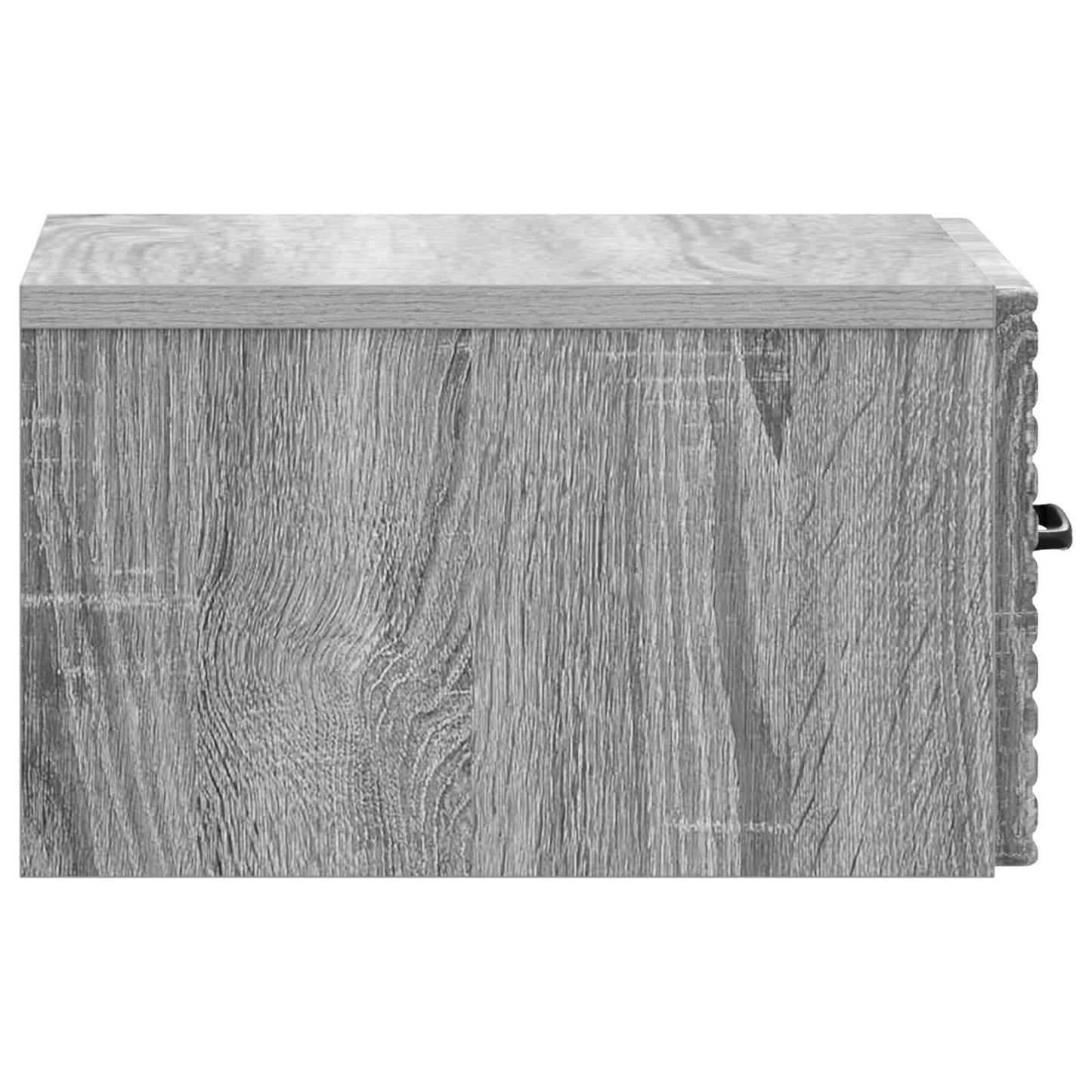 Mobiletto da notte a muro Grigio Sonoma 34,5 x 33 x 20 cm | homemem39