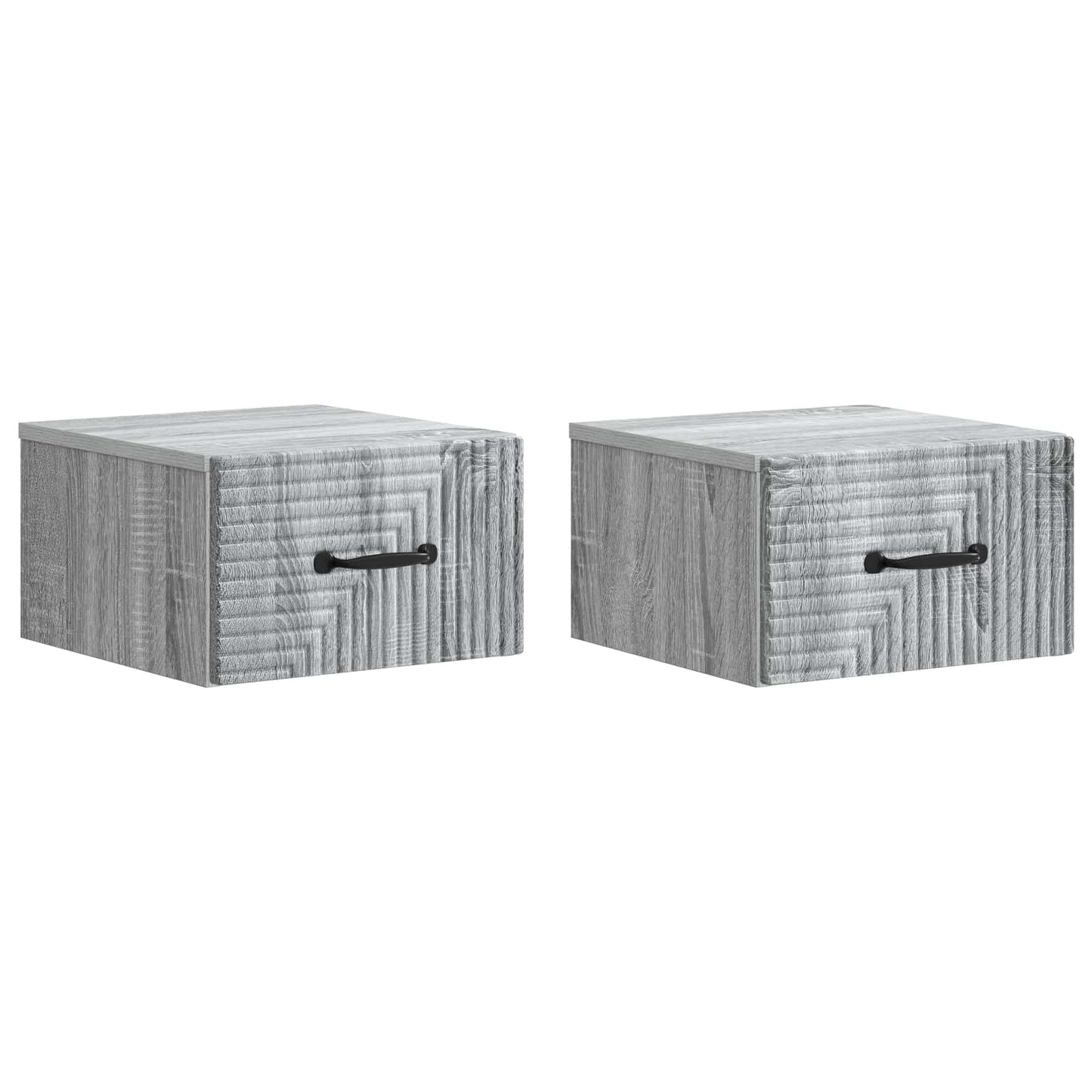 Mobiletto da notte a muro 2 pcs Grigio Sonoma 34,5 x 33 x 20 cm | homemem39