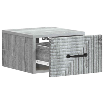 Mobiletto da notte a muro 2 pcs Grigio Sonoma 34,5 x 33 x 20 cm | homemem39
