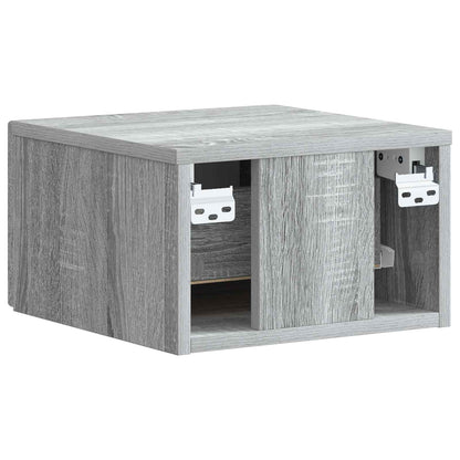 Mobiletto da notte a muro 2 pcs Grigio Sonoma 34,5 x 33 x 20 cm | homemem39