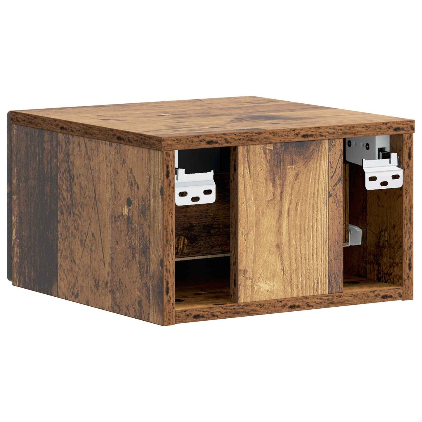 Mobiletto da notte a muro Legno antico 34,5 x 33 x 20 cm | homemem39