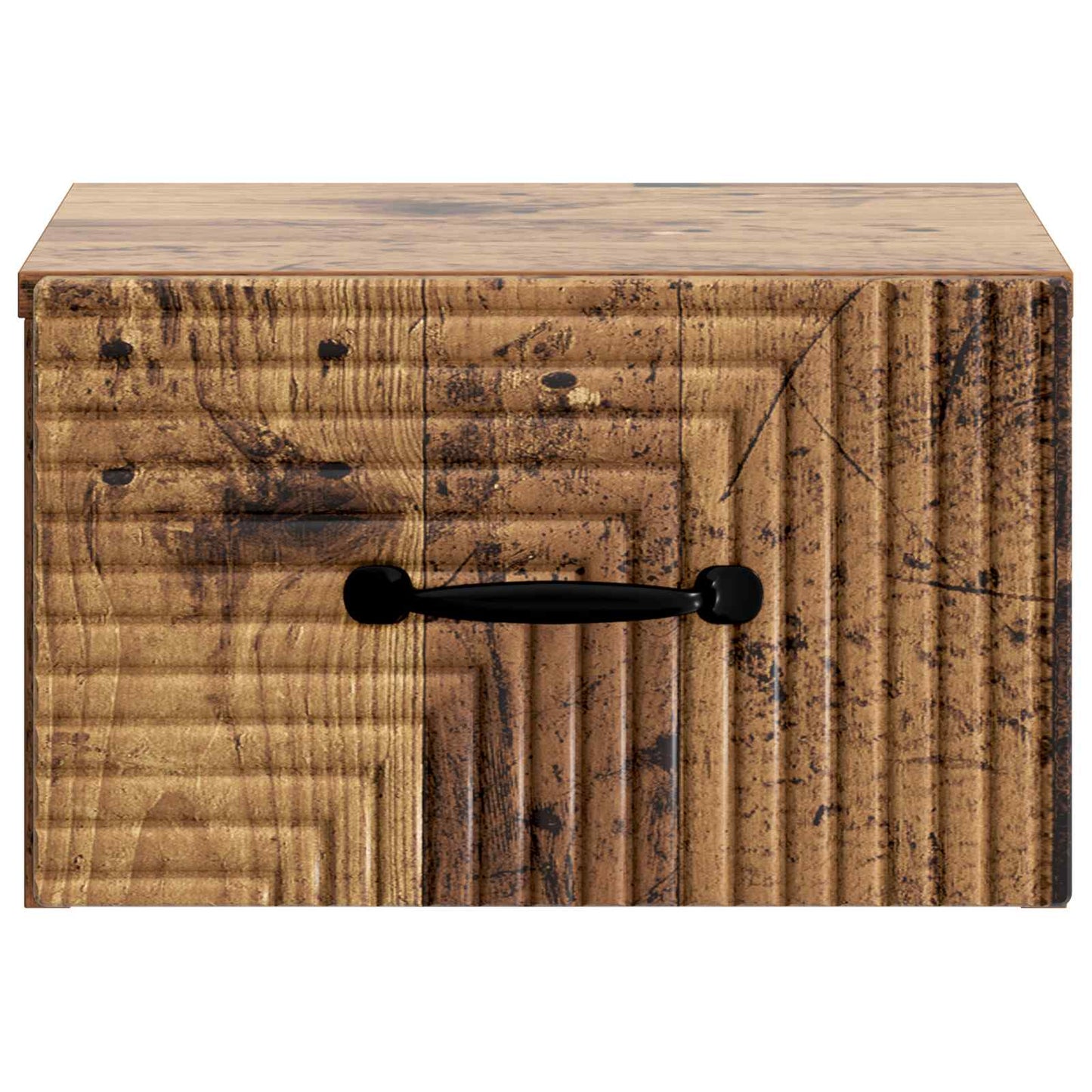 Mobiletto da notte a muro Legno antico 34,5 x 33 x 20 cm