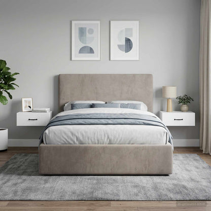 Mobiletto da notte a muro 2 pcs Bianco 49 x 34,5 x 20 cm | homemem39