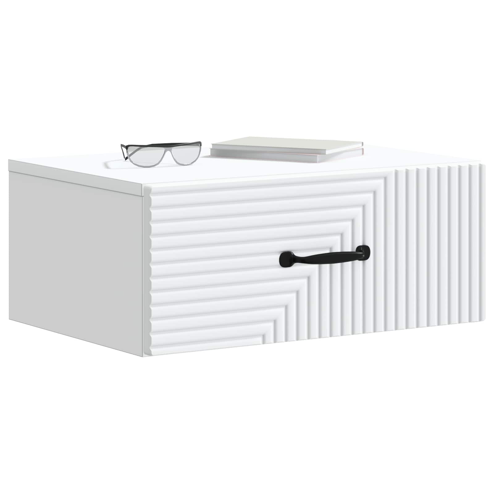 Mobiletto da notte a muro 2 pcs Bianco 49 x 34,5 x 20 cm | homemem39
