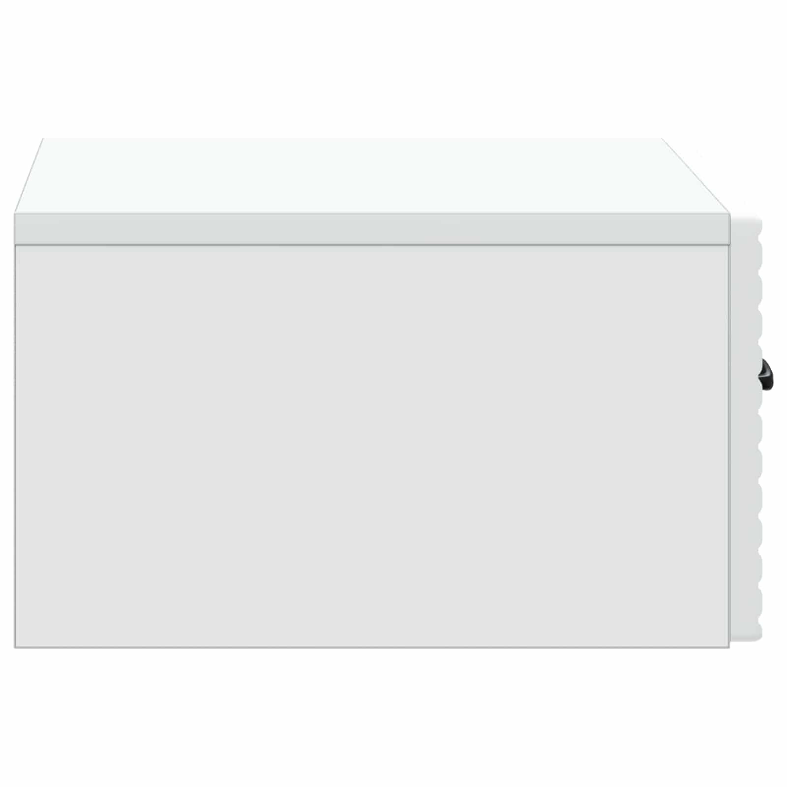 Mobiletto da notte a muro 2 pcs Bianco 49 x 34,5 x 20 cm | homemem39