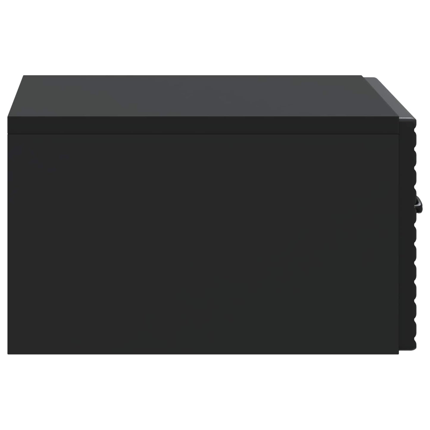 Mobiletto da notte a muro 2 pcs Nero 49 x 34,5 x 20 cm | homemem39