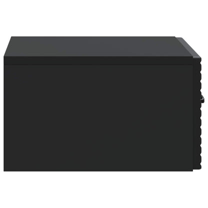 Mobiletto da notte a muro 2 pcs Nero 49 x 34,5 x 20 cm | homemem39