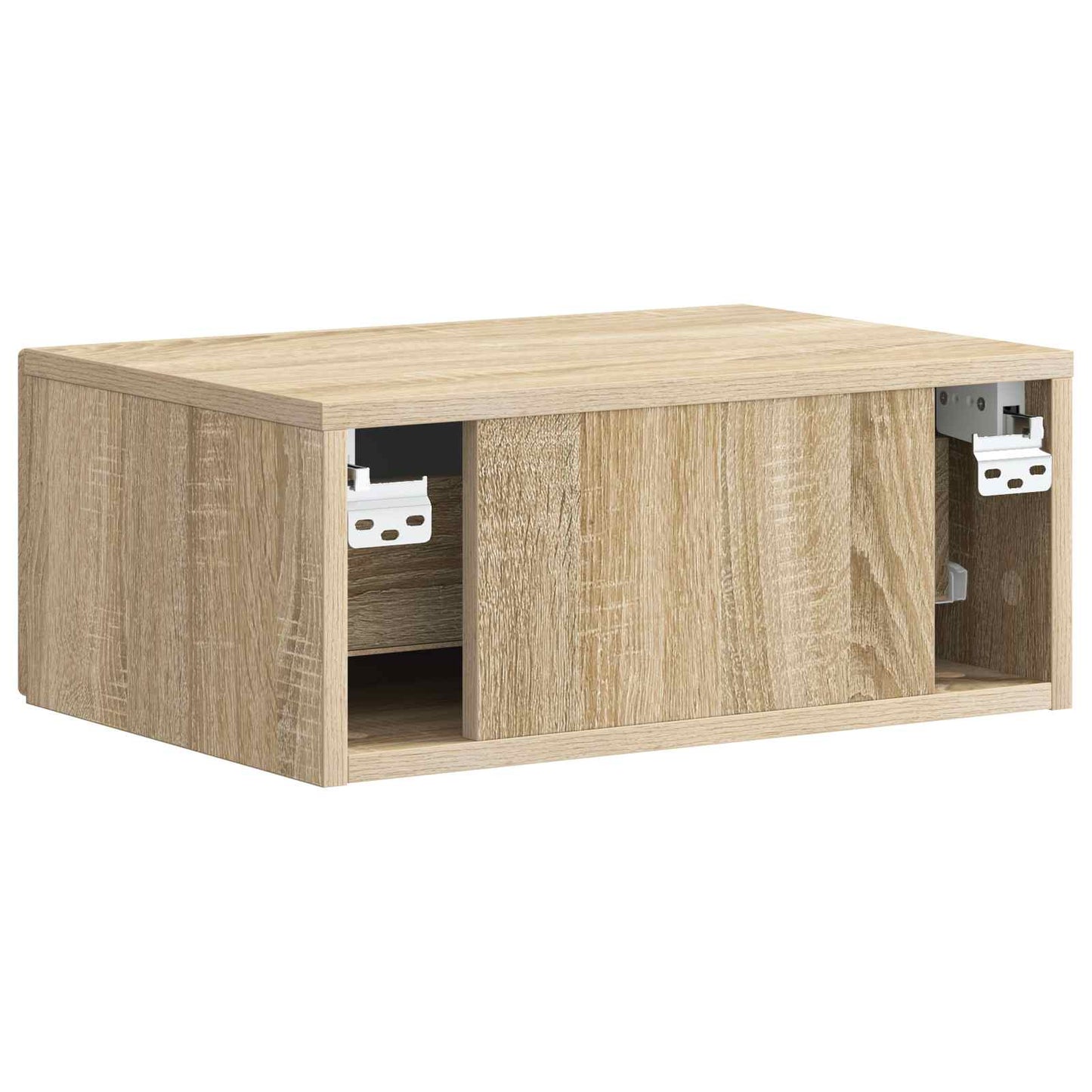 Mobiletto da notte a muro Rovere Sonoma 49 x 34,5 x 20 cm | homemem39