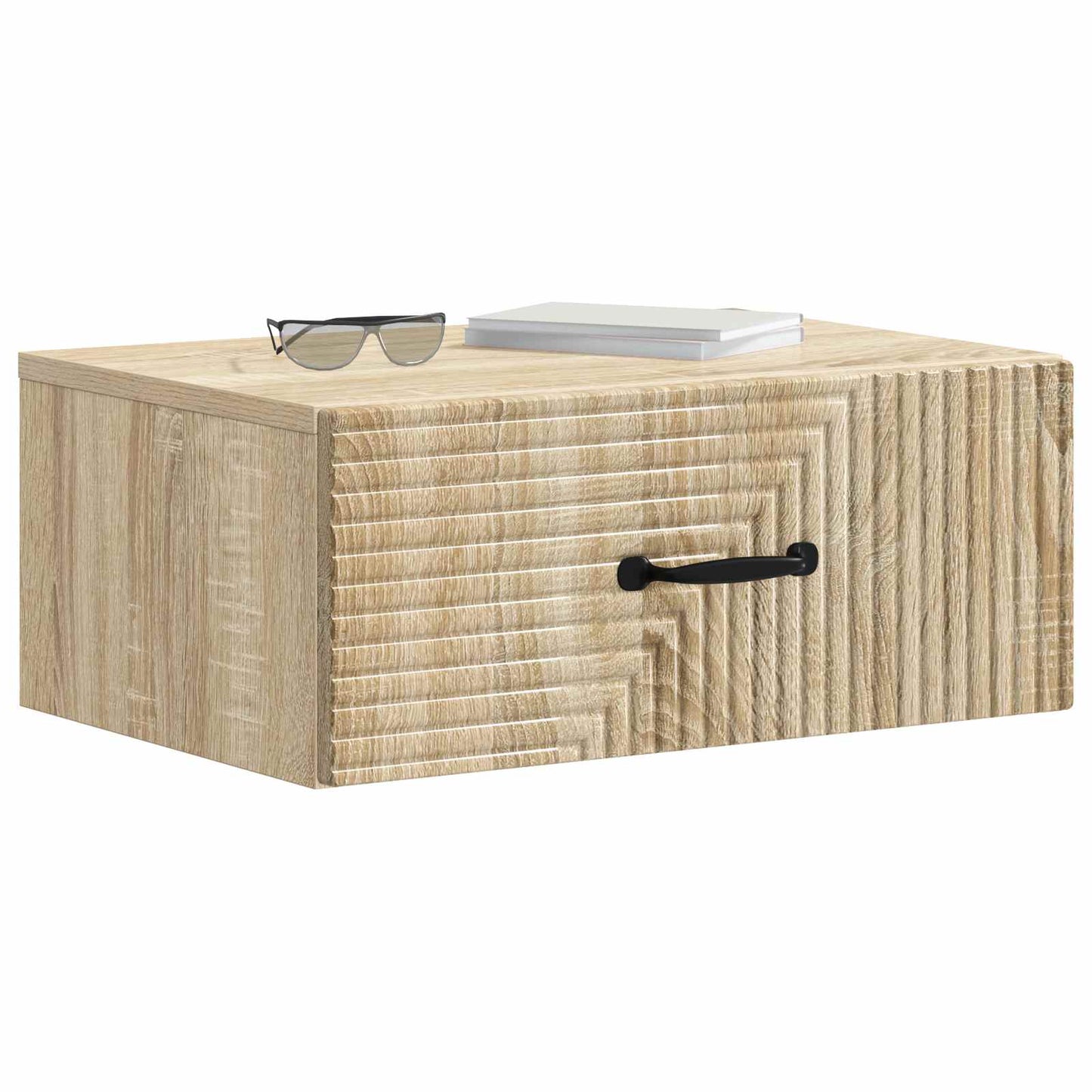 Mobiletto da notte a muro Rovere Sonoma 49 x 34,5 x 20 cm | homemem39