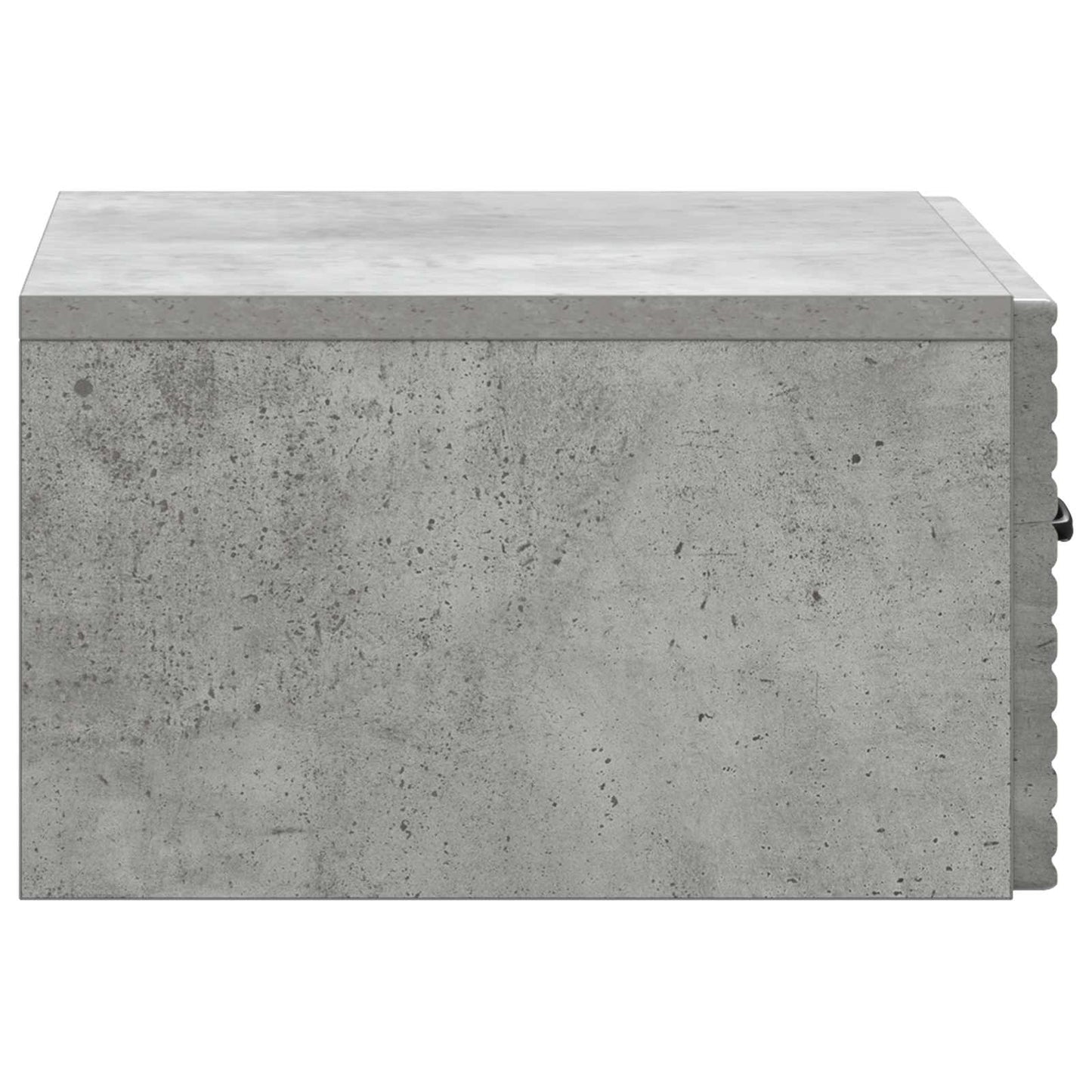Mobiletto da notte a muro con cassetto 2 pcs Grigio Cemento | homemem39